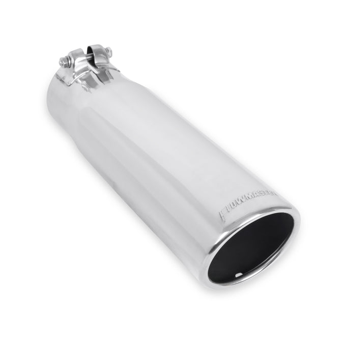 Flowmaster Exhaust Tip<br>3.50 in. Rolled Angle Polished SS Fits 3.00 in. Tubing