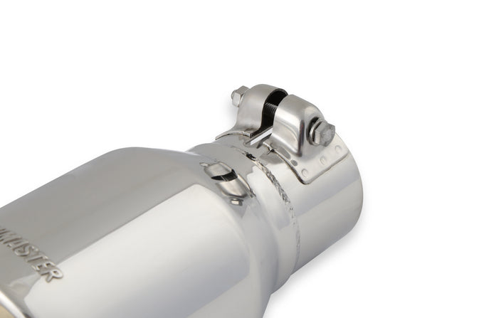 Flowmaster Exhaust Tip<br>4.00 in. Rolled Angle Polished SS Fits 2.50 in. Tubing