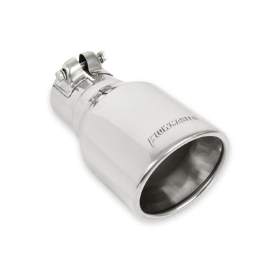 Flowmaster Exhaust Tip<br>4.00 in. Rolled Angle Polished SS Fits 2.50 in. Tubing