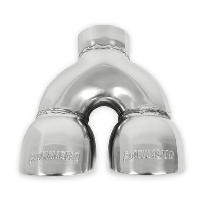 Flowmaster Exhaust Tip<br>Dual 3.5 in. Rolled Angle Polished SS
