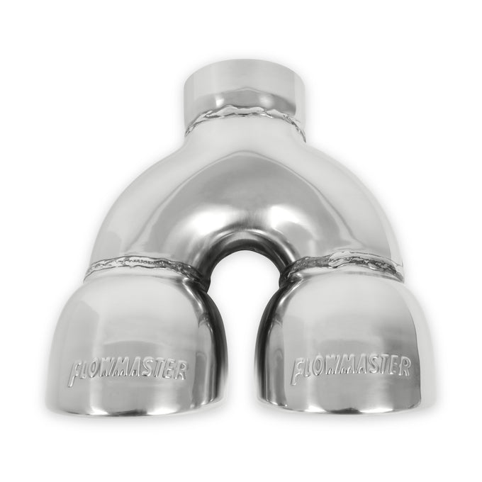 Flowmaster Exhaust Tip<br>Dual 3.5 in. Rolled Angle Polished SS