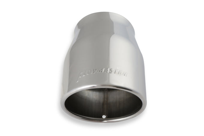 Flowmaster Exhaust Tip<br>4.00 in. Rolled Angle Polished SS Fits 3.00 in. Tubing