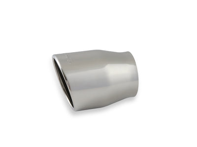 Flowmaster Exhaust Tip<br>4.00 in. Rolled Angle Polished SS Fits 3.00 in. Tubing