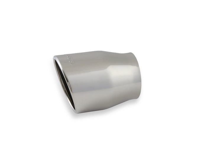 Flowmaster Exhaust Tip<br>4.00 in. Rolled Angle Polished SS Fits 3.00 in. Tubing