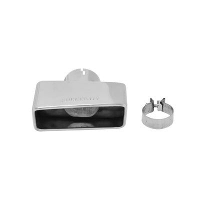 Flowmaster Exhaust Tip<br>3.00 x 7.00 in. Rectangle Polished SS Fits 3 in. Tubing