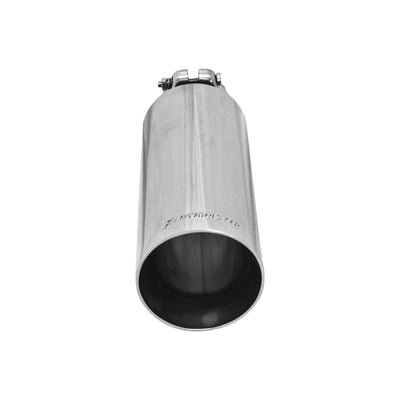 Flowmaster Exhaust Tip<br>3.50 in. Angle Cut Polished SS Fits 2.50 in. Tubing