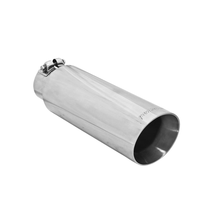 Flowmaster Exhaust Tip<br>4.00 in. Angle Cut Polished SS Fits 3.00 in. Tubing