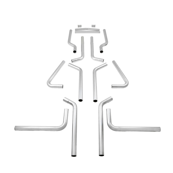 Flowmaster U-Fit Dual Exhaust Kit<br>2.25-inch Mandrel-bent Aluminized Steel Tubing.
