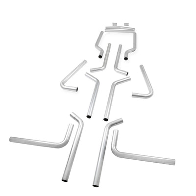 Flowmaster U-Fit Dual Exhaust Kit<br>2.25-inch Mandrel-bent Aluminized Steel Tubing.