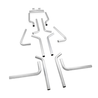 Flowmaster U-Fit Dual Exhaust Kit<br>2.25-inch Mandrel-bent Aluminized Steel Tubing.