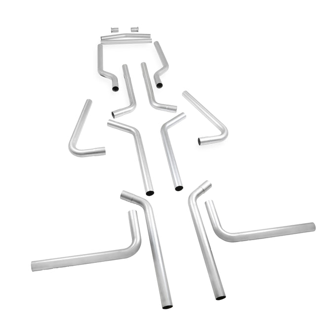 Flowmaster U-Fit Dual Exhaust Kit<br>2.25-inch Mandrel-bent Aluminized Steel Tubing.
