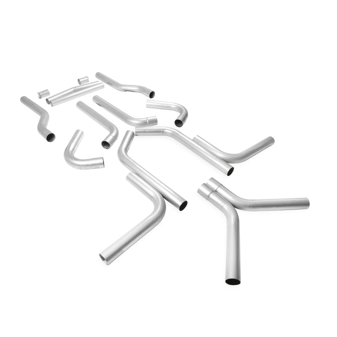 Flowmaster U-Fit Dual Exhaust Kit<br>2.25-inch Mandrel-bent Aluminized Steel Tubing.