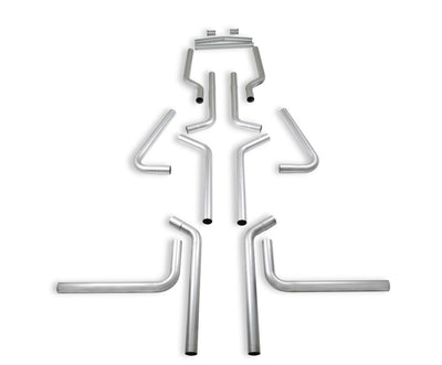 Flowmaster U-Fit Dual Exhaust Kit<br>2.50-inch Mandrel-bent Aluminized Steel Tubing.