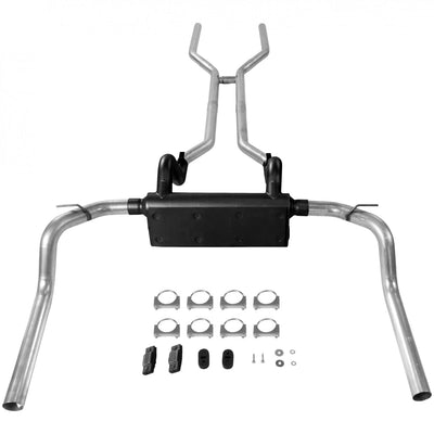American Thunder Crossmember-Back Exhaust System<br>68 Chevy II, 67-74 Chevy Camaro Nova, Pontiac Firebird