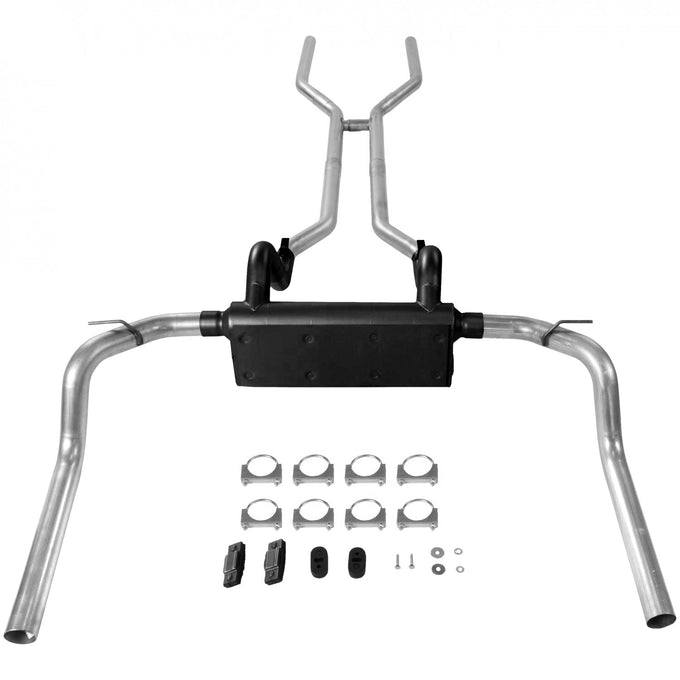 American Thunder Crossmember-Back Exhaust System<br>68 Chevy II, 67-74 Chevy Camaro Nova, Pontiac Firebird
