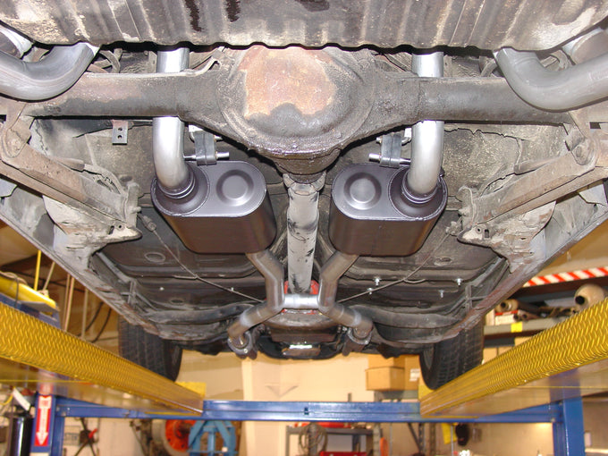 American Thunder Crossmember-Back Exhaust System<br>64-72 GM A-Body with V8 engines