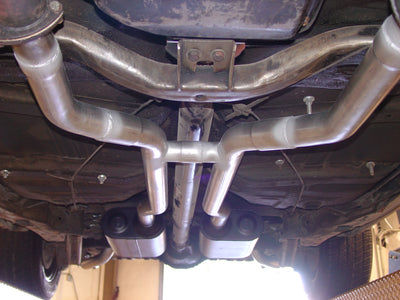 American Thunder Crossmember-Back Exhaust System<br>64-72 GM A-Body with V8 engines