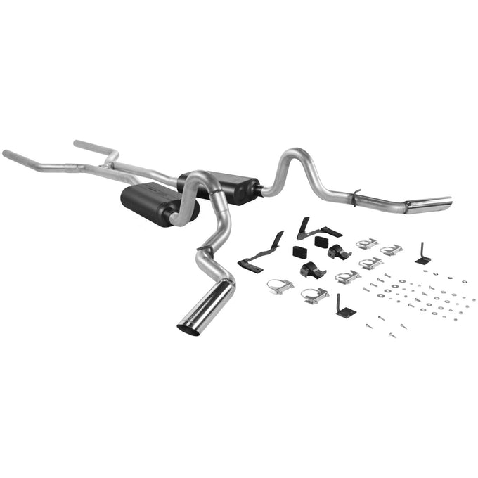 American Thunder Crossmember-Back Exhaust System<br>64-72 Chevy El Camino, 71-72 GMC Sprint