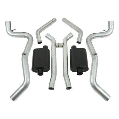 American Thunder Crossmember-Back Exhaust System<br>67-69 Chevy Camaro, 67-69 Pontiac Firebird