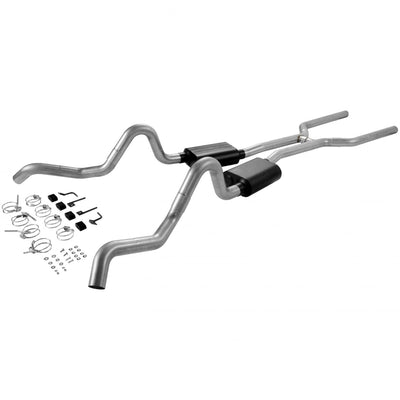 American Thunder Crossmember-Back Exhaust System<br>64-67 GM A-Body with a V8 engine