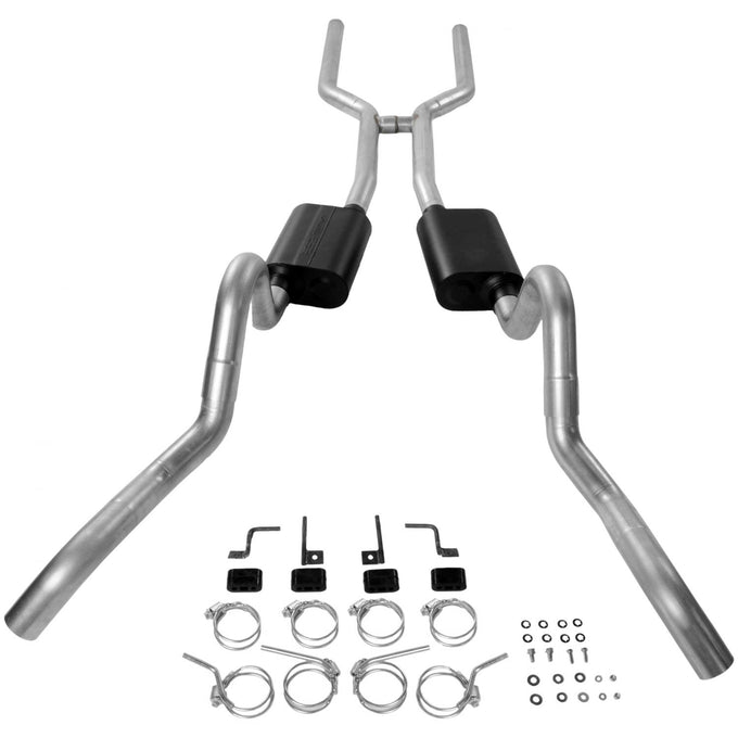 American Thunder Crossmember-Back Exhaust System<br>64-67 GM A-Body with a V8 engine