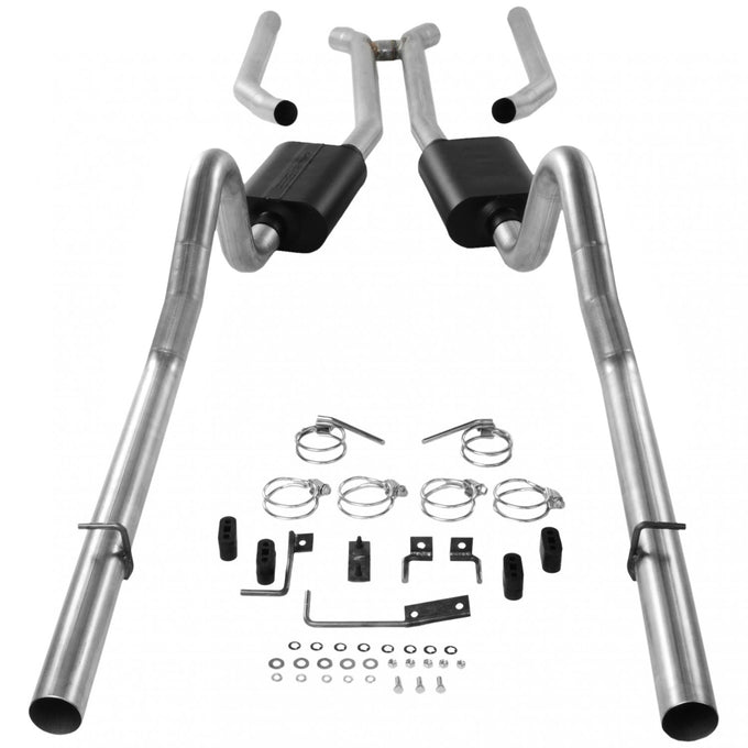 American Thunder Crossmember-Back Exhaust System<br>68-70 Mopar B-Body with V8 engine