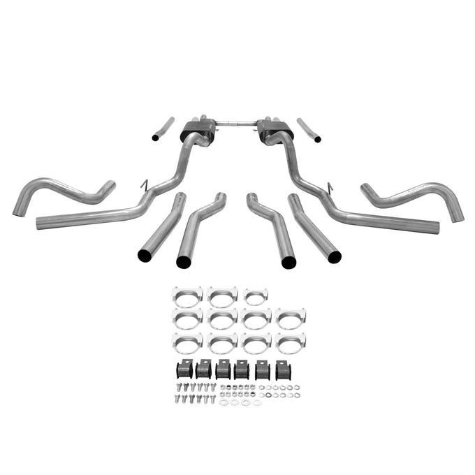 American Thunder Crossmember-Back Exhaust System<br>67-72 Chevy C10 Pickup, 67-72 GMC C15/C1500 Pickup