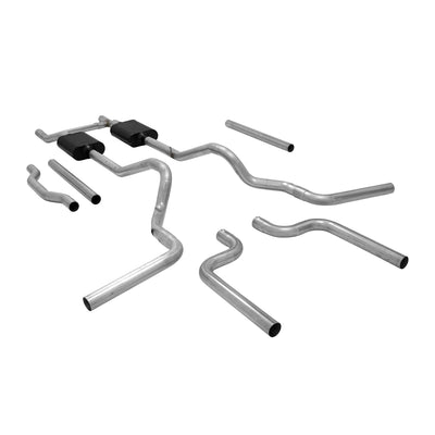 American Thunder Crossmember-Back Exhaust System<br>73-74 Chevy and GMC C10, C20 2wd with V8 engines