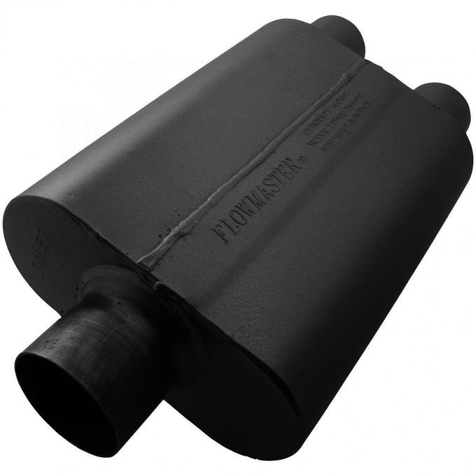 Flowmaster 40 Series Chambered Muffler<br>3.00 Center In / 2.50 Dual Out