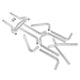 Flowmaster U-Fit Dual Exhaust Kit<br>2.50-inch Mandrel-bent 409 Stainless Steel Tubing