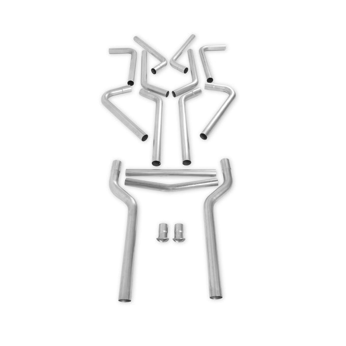 Flowmaster U-Fit Dual Exhaust Kit<br>3.00-inch Mandrel-bent 409 Stainless Steel Tubing.