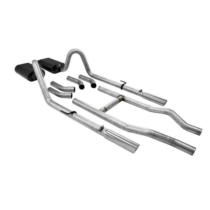 American Thunder Crossmember-Back Exhaust System<br>55-57 Chevy One-Fifty Series Two-Ten Series Bel Air