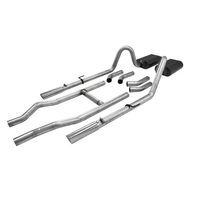 American Thunder Crossmember-Back Exhaust System<br>55-57 Chevy One-Fifty Series Two-Ten Series Bel Air