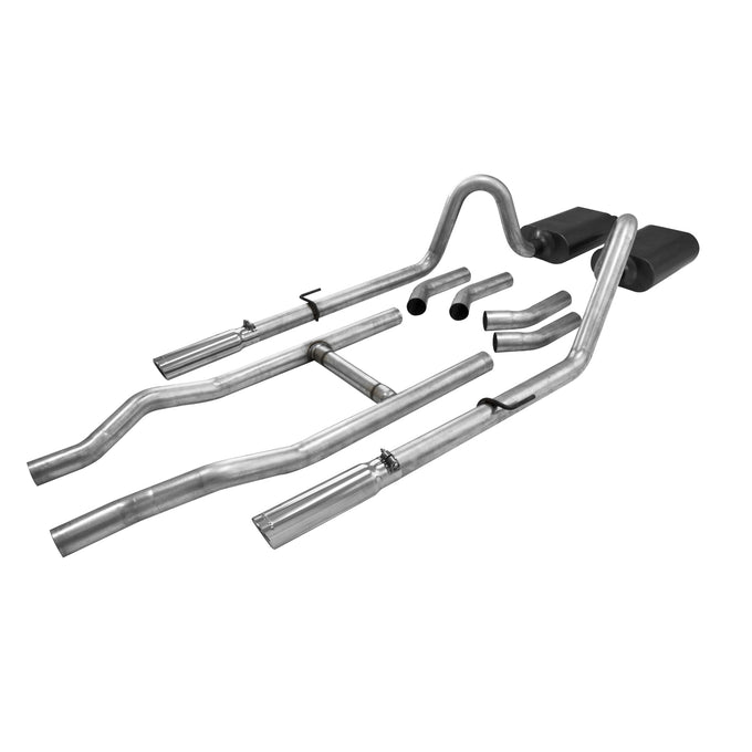 American Thunder Crossmember-Back Exhaust System<br>55-57 Chevy One-Fifty Series Two-Ten Series Bel Air