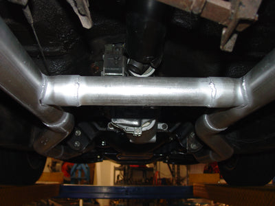American Thunder Crossmember-Back Exhaust System<br>55-57 Chevy One-Fifty Series Two-Ten Series Bel Air