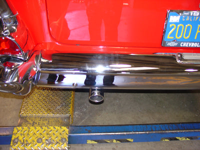 American Thunder Crossmember-Back Exhaust System<br>55-57 Chevy One-Fifty Series Two-Ten Series Bel Air