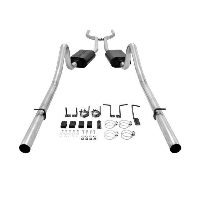 American Thunder Crossmember-Back Exhaust System<br>68-70 Mopar B-bodies with V8 engine