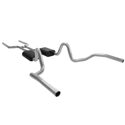 American Thunder Crossmember-Back Exhaust System<br>68-72 GM A-Bodies with V8 engine