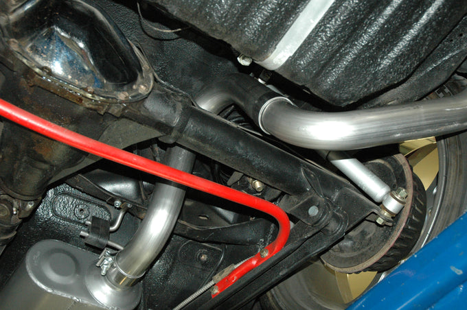 American Thunder Crossmember-Back Exhaust System<br>68-72 GM A-Bodies with V8 engine