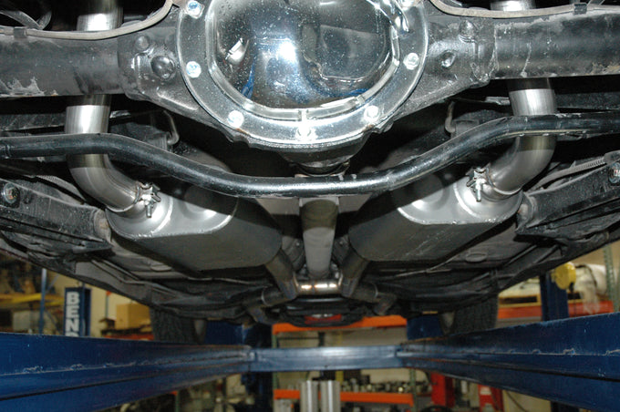 American Thunder Crossmember-Back Exhaust System<br>64-67 GM A-Body with V8 engine