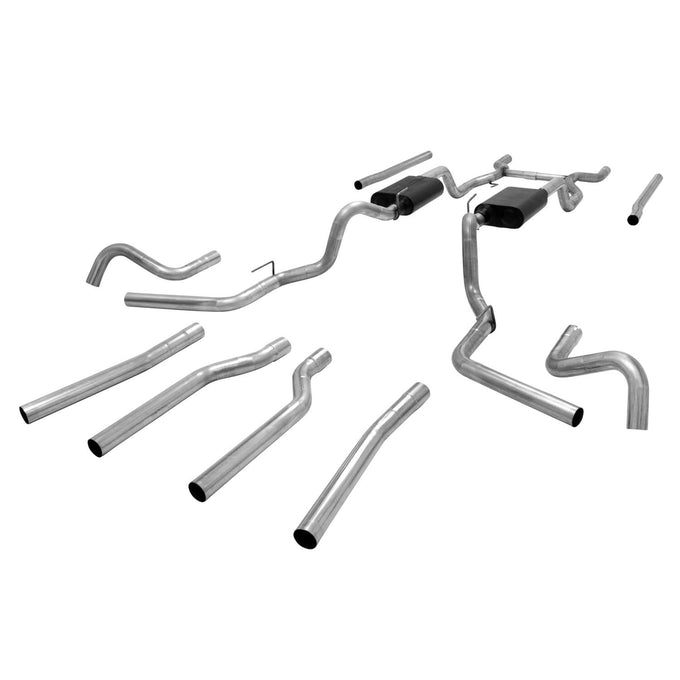 American Thunder Crossmember-Back Exhaust System<br>67-72 Chevy C10 Pickup, 67-72 GMC C15/C1500 Pickup