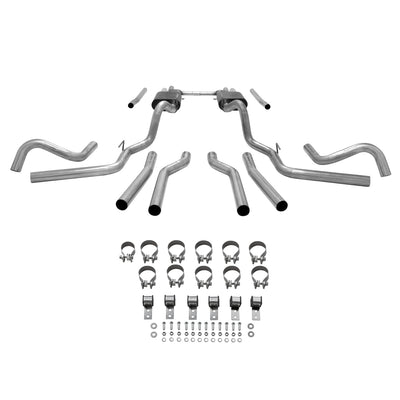 American Thunder Crossmember-Back Exhaust System<br>67-72 Chevy C10 Pickup, 67-72 GMC C15/C1500 Pickup
