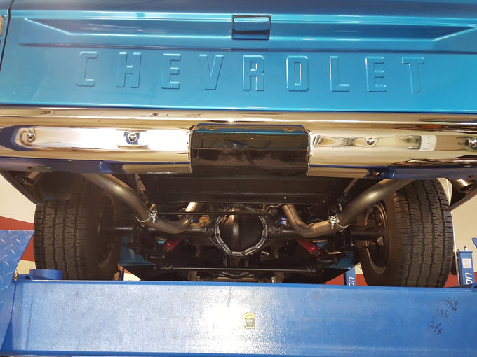 American Thunder Crossmember-Back Exhaust System<br>67-72 Chevy C10 Pickup, 67-72 GMC C15/C1500 Pickup
