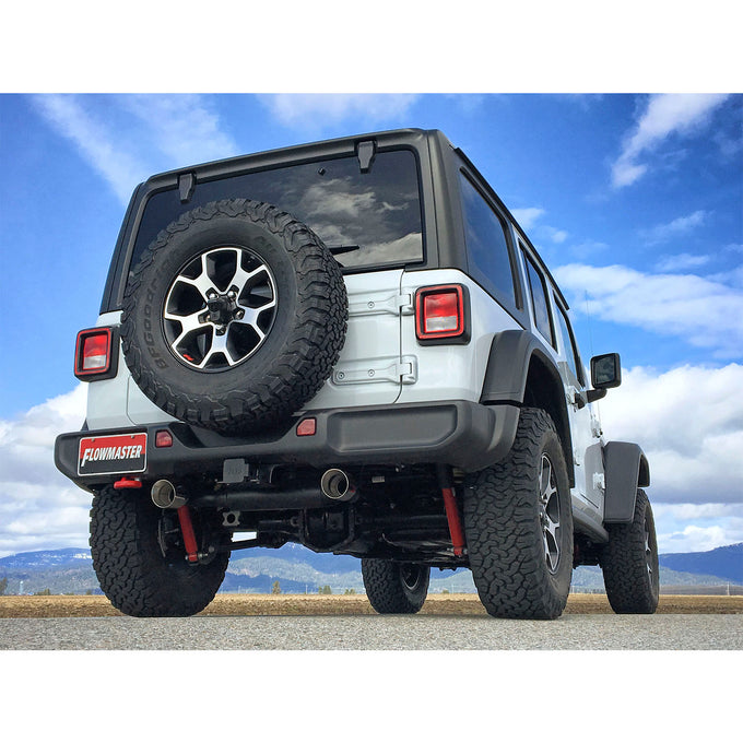 Flowmaster Force II Axle-Back Exhaust System<br>18-26 Jeep Wrangler