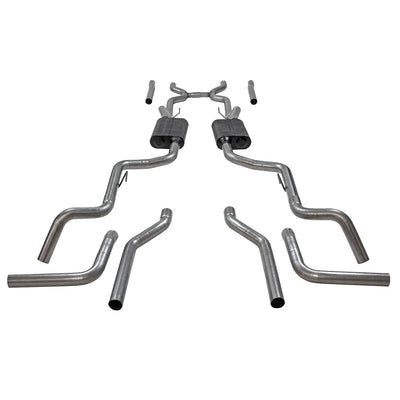 American Thunder Crossmember-Back Exhaust System<br>63-66 Chevy C10 Pickup, 63-65 GMC 1000 Series, 66 1000