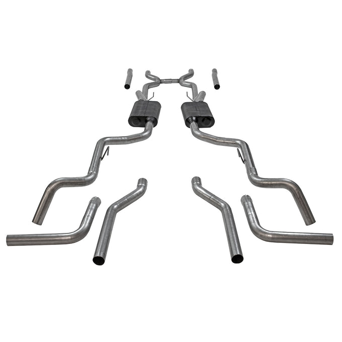 American Thunder Crossmember-Back Exhaust System<br>63-66 Chevy C10 Pickup, 63-65 GMC 1000 Series, 66 1000