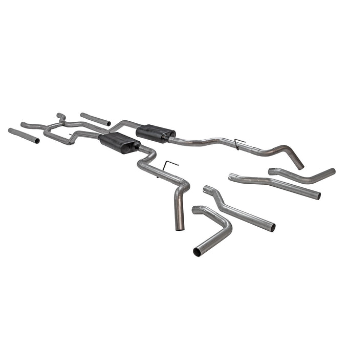 American Thunder Crossmember-Back Exhaust System<br>63-66 Chevy C10 Pickup, 63-65 GMC 1000 Series, 66 1000