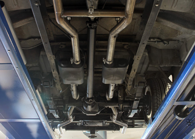 American Thunder Crossmember-Back Exhaust System<br>67-72 Ford F-100 F-250 F-350
