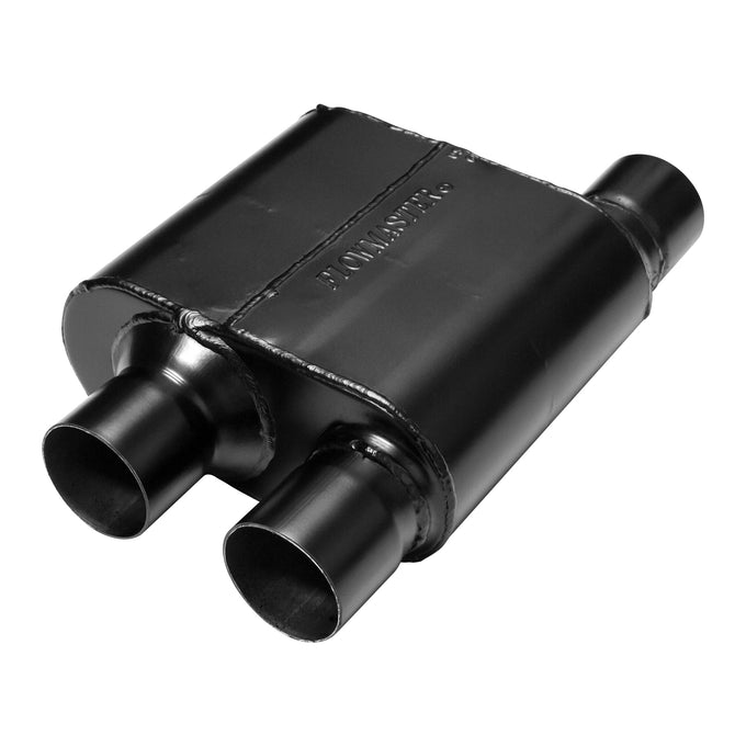 Flowmaster Super 10 Series Chambered Muffler<br>2.50 Offset In / Dual Out