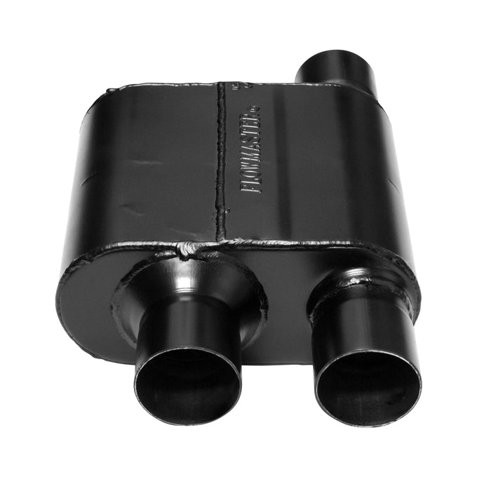 Flowmaster Super 10 Series Chambered Muffler<br>2.50 Offset In / Dual Out